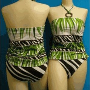 6 or 8 NWT Jantzen tankini top brown white…